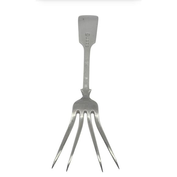 Antique English Silverplate Serving Fork by Daniel & Arter Birmingham 1902 - Picture 7 of 12